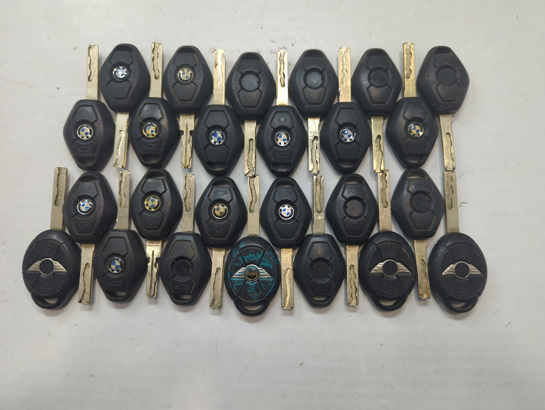 Lot of 25 Bmw Keyless Entry Remote Fob MIXED FCC IDS MIXED PART NUMBERS