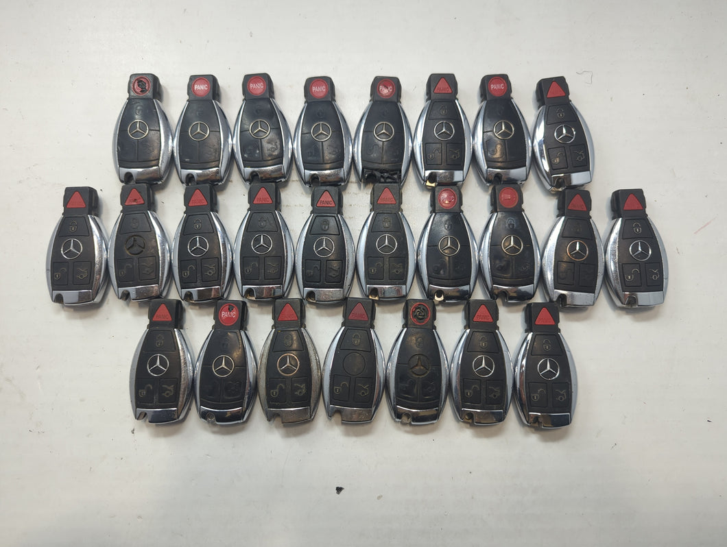 Lot of 25 Mercedes-Benz Keyless Entry Remote Fob MIXED FCC IDS MIXED