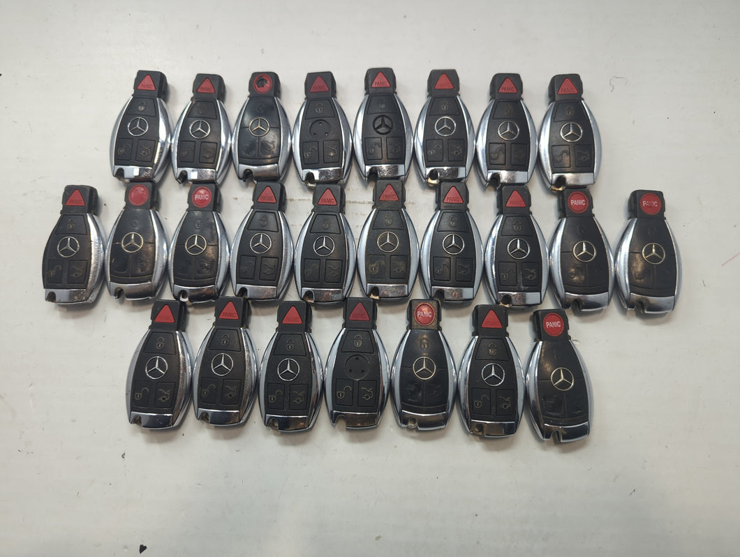 Lot of 25 Mercedes-Benz Keyless Entry Remote Fob MIXED FCC IDS MIXED