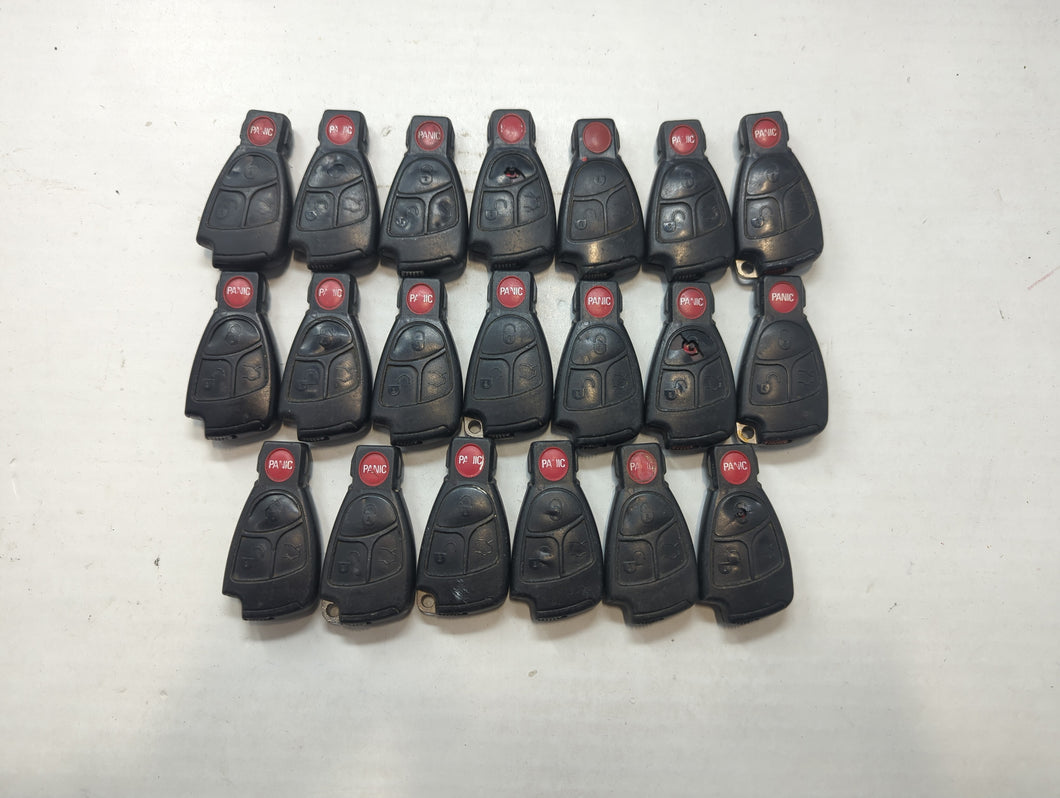 Lot of 20 Mercedes-Benz Keyless Entry Remote Fob MIXED FCC IDS MIXED