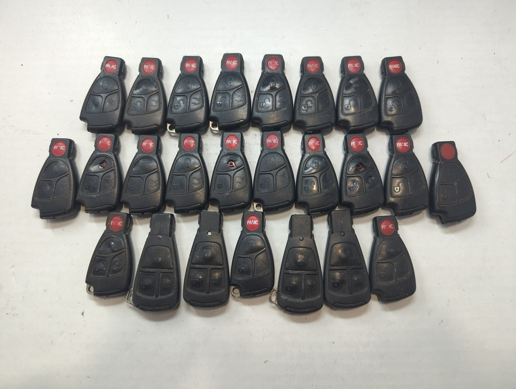 Lot of 25 Mercedes-Benz Keyless Entry Remote Fob MIXED FCC IDS MIXED