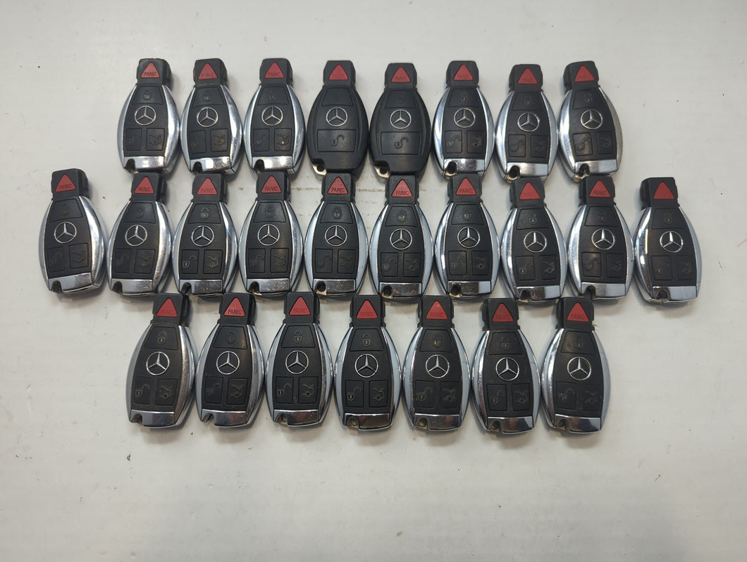 Lot of 25 Mercedes-Benz Keyless Entry Remote Fob MIXED FCC IDS MIXED