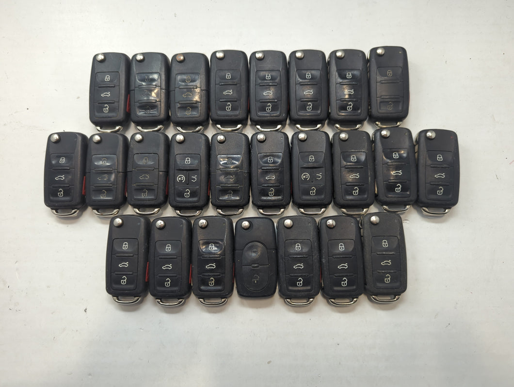 Lot of 25 Volkswagen Keyless Entry Remote Fob MIXED FCC IDS MIXED PART