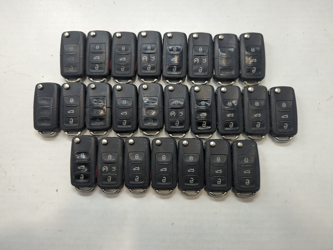 Lot of 25 Volkswagen Keyless Entry Remote Fob MIXED FCC IDS MIXED PART