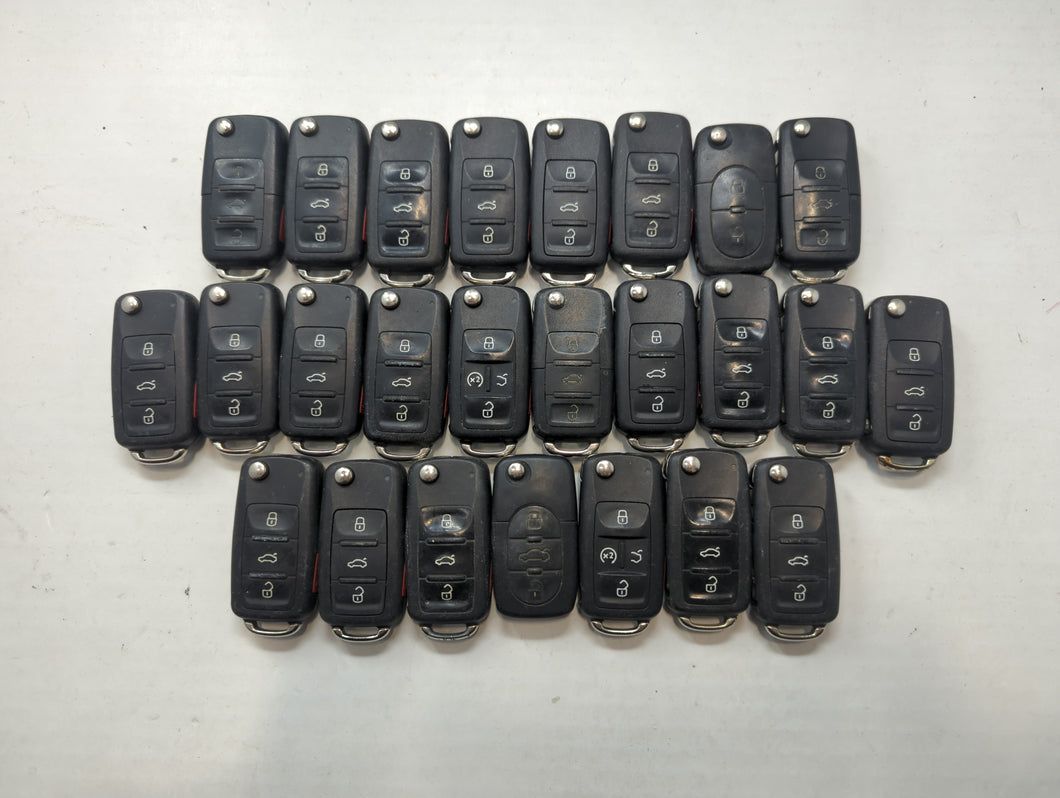 Lot of 25 Volkswagen Keyless Entry Remote Fob MIXED FCC IDS MIXED PART