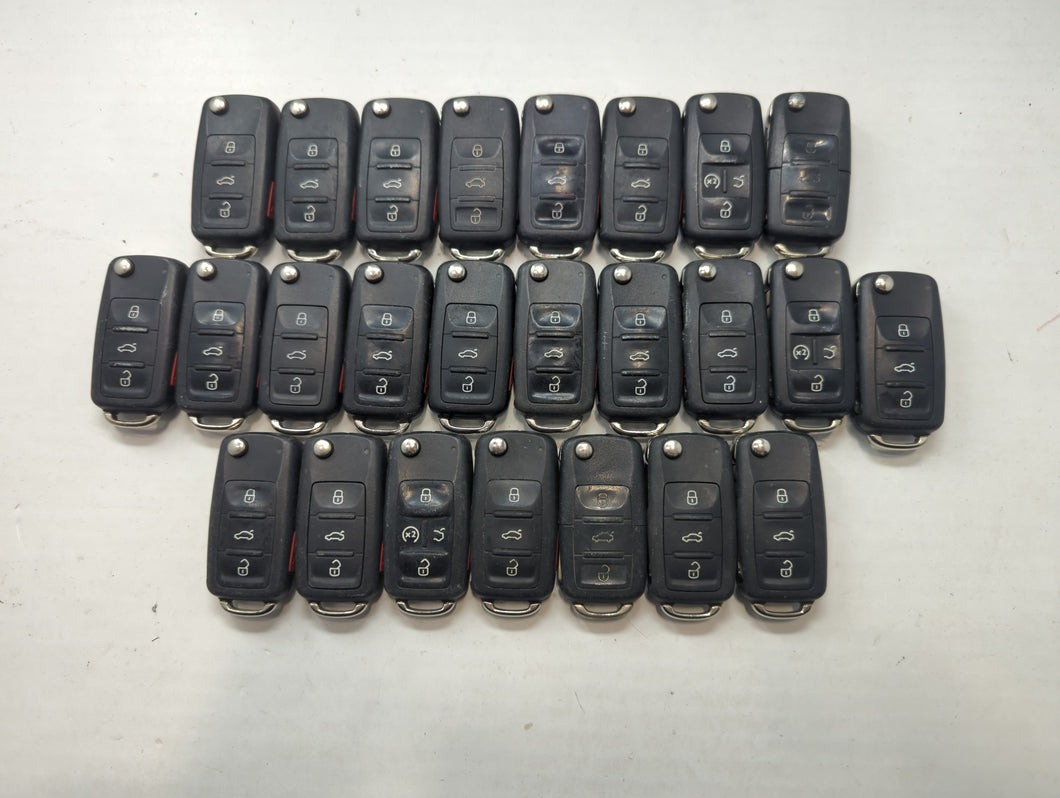 Lot of 25 Volkswagen Keyless Entry Remote Fob MIXED FCC IDS MIXED PART