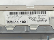 2007-2009 Mercedes-Benz E350 Radio AM FM Cd Player Receiver Replacement P/N:A 211 870 42 89 Fits Fits 2007 2008 2009 OEM Used Auto Parts