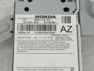 2013-2015 Honda Accord Radio AM FM Cd Player Receiver Replacement P/N:39800-T2A-A01 Fits Fits 2013 2014 2015 OEM Used Auto Parts