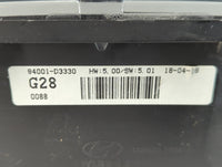 2018 Hyundai Tucson Instrument Cluster Speedometer Gauges P/N:94001-D3330 Fits OEM Used Auto Parts - Oemusedautoparts1.com