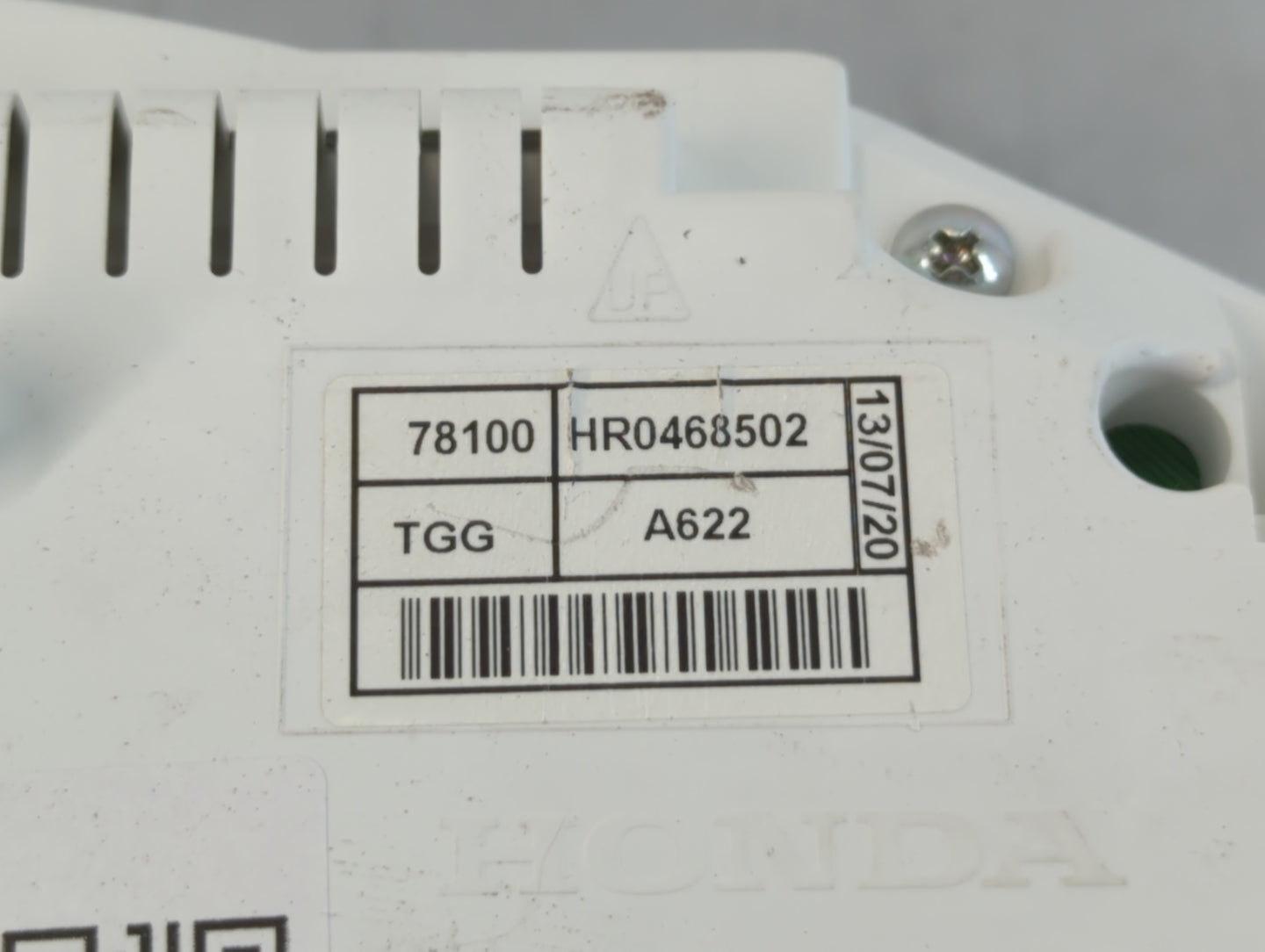 2019-2020 Honda Civic Instrument Cluster Speedometer Gauges P/N:HR0468502 78100 Fits Fits 2019 2020 OEM Used Auto Parts - Oemusedautoparts1.com