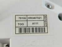 2018 Honda Civic Instrument Cluster Speedometer Gauges P/N:TGG A111 78100 HR0467021 Fits OEM Used Auto Parts - Oemusedautoparts1.com