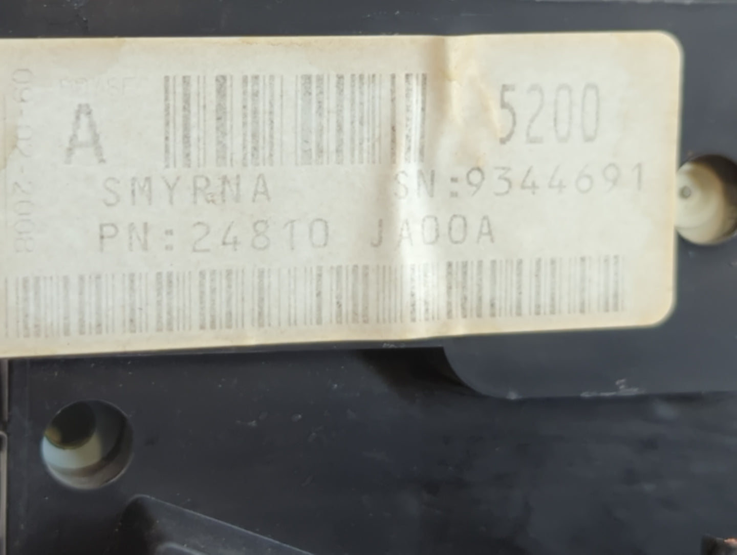 2007-2009 Nissan Altima Instrument Cluster Speedometer Gauges P/N:24810 JA00A Fits Fits 2007 2008 2009 OEM Used Auto Parts - Oemusedautoparts1.com