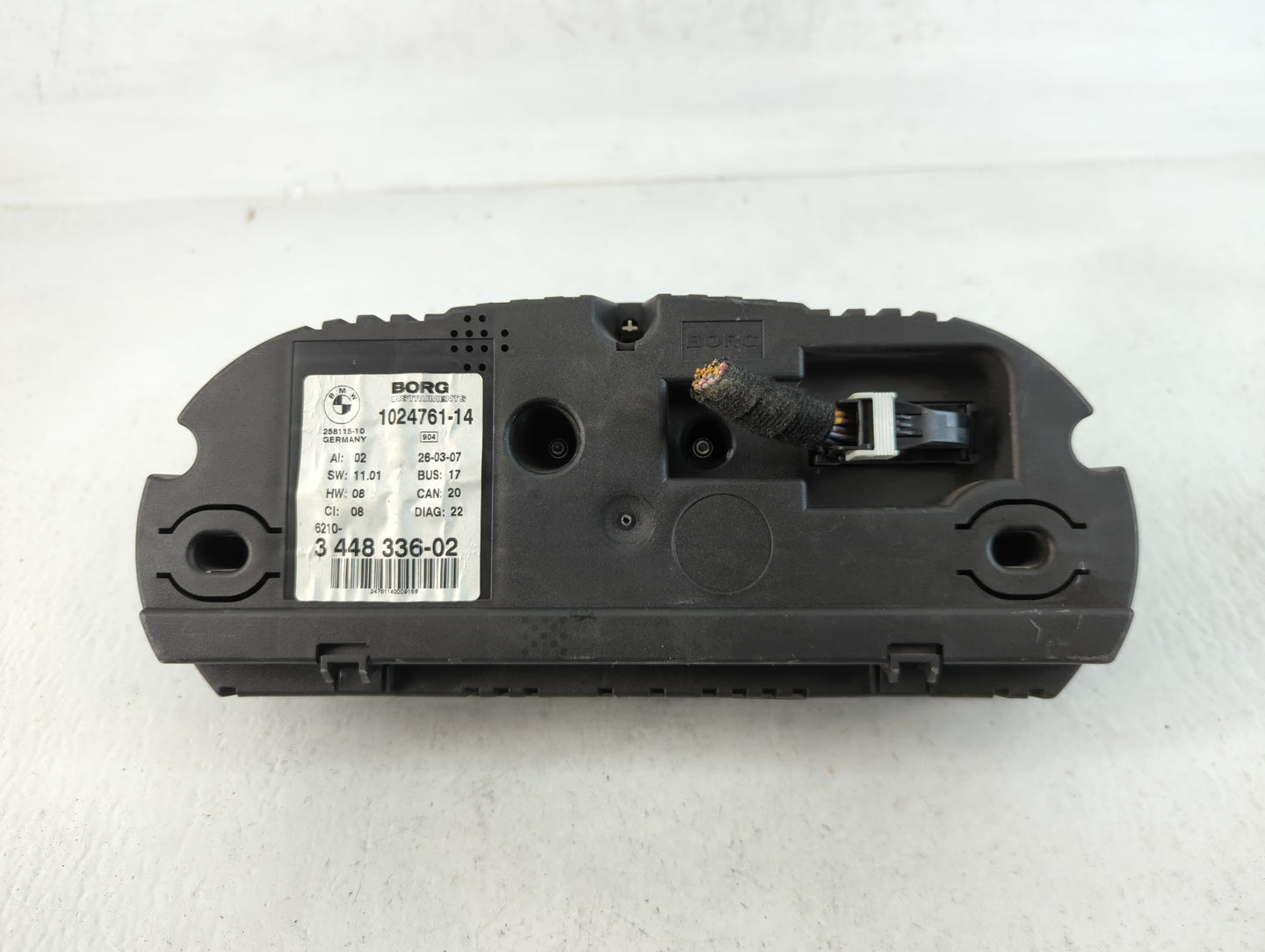 2007-2010 Bmw X3 Instrument Cluster Speedometer Gauges P/N:3 448 336-02 1024761-14 Fits Fits 2007 2008 2009 2010 OEM Used Auto Parts - Oemusedautoparts1.com