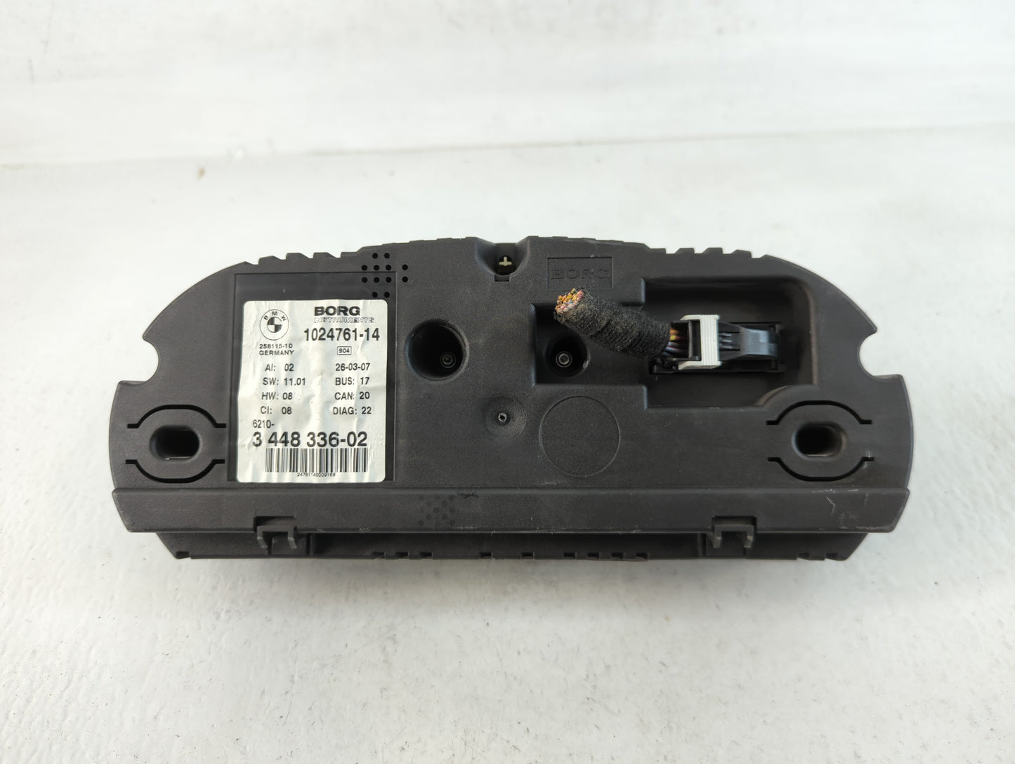 2007-2010 Bmw X3 Instrument Cluster Speedometer Gauges P/N:3 448 336-02 1024761-14 Fits Fits 2007 2008 2009 2010 OEM Used Auto Parts - Oemusedautoparts1.com