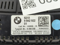 2019-2021 Bmw X3 Instrument Cluster Speedometer Gauges P/N:9 842 922 01 6210 Fits Fits 2019 2020 2021 OEM Used Auto Parts - Oemusedautoparts1.com