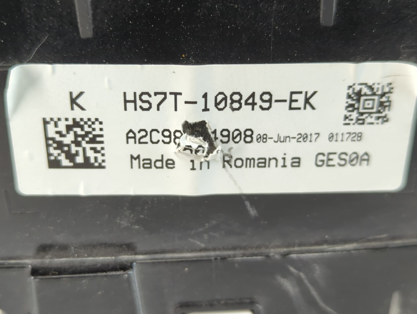 2017 Ford Fusion Instrument Cluster Speedometer Gauges P/N:HS7T-10849-EK Fits OEM Used Auto Parts - Oemusedautoparts1.com