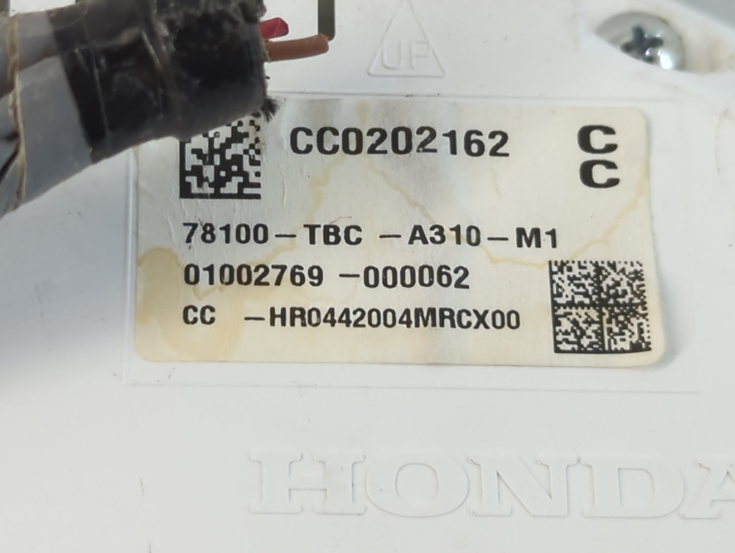 2016-2018 Honda Civic Instrument Cluster Speedometer Gauges P/N:78100-TBC-C510-M1 78100-TBC-A310-M1 Fits Fits 2016 2017 2018 OEM Used Auto Parts - Oemusedautoparts1.com