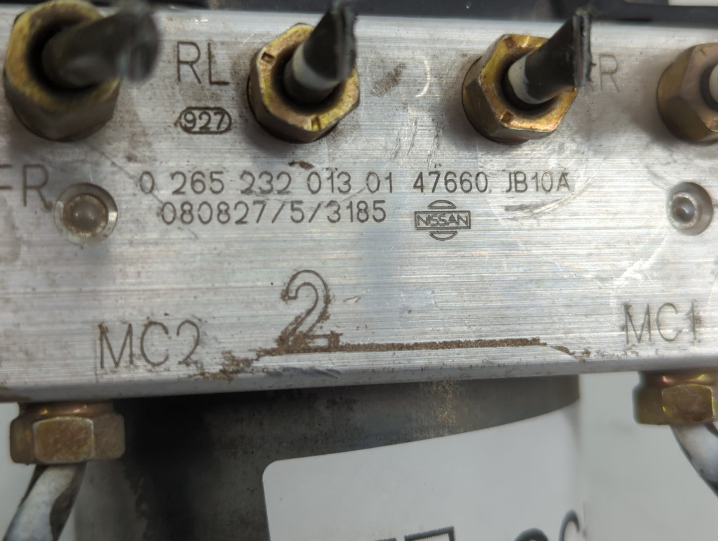 2008-2009 Nissan Altima ABS Pump Control Module Replacement P/N:47660 JB10A 0 265 232 013 01 Fits Fits 2008 2009 OEM Used Auto Parts - Oemusedautoparts1.com