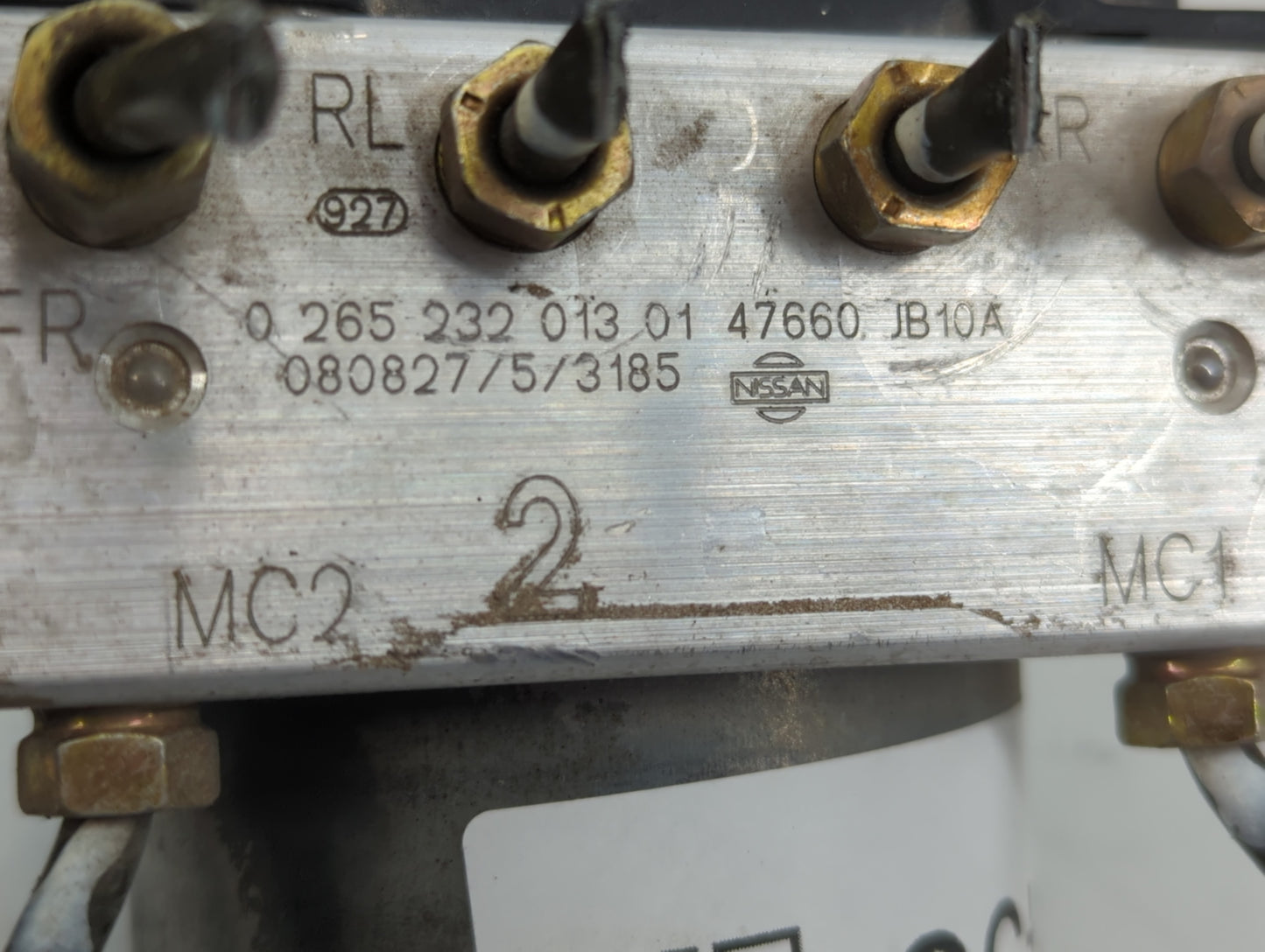 2008-2009 Nissan Altima ABS Pump Control Module Replacement P/N:47660 JB10A 0 265 232 013 01 Fits Fits 2008 2009 OEM Used Auto Parts - Oemusedautoparts1.com