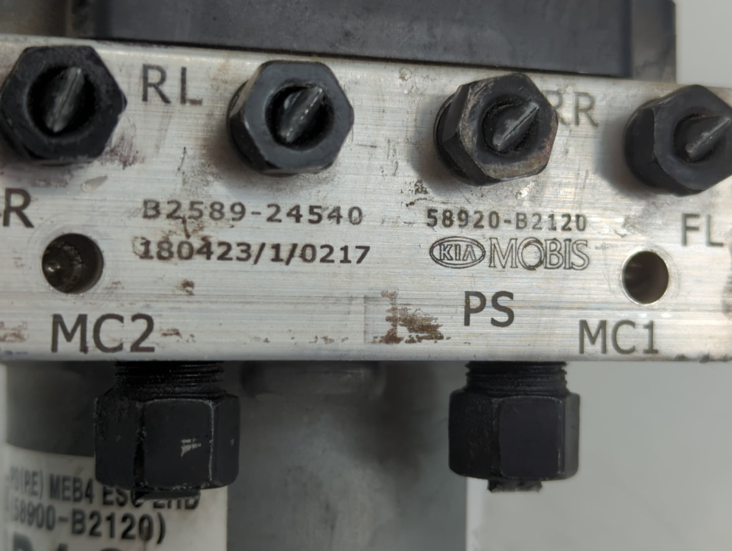 2017-2019 Kia Soul ABS Pump Control Module Replacement P/N:B2589-24540 58920-B2120 Fits Fits 2017 2018 2019 OEM Used Auto Parts - Oemusedautoparts1.com