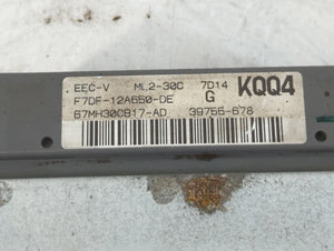 1997 Mercury Sable PCM Engine Control Computer ECU ECM PCU OEM P/N:F7DF-12A650-DE Fits OEM Used Auto Parts