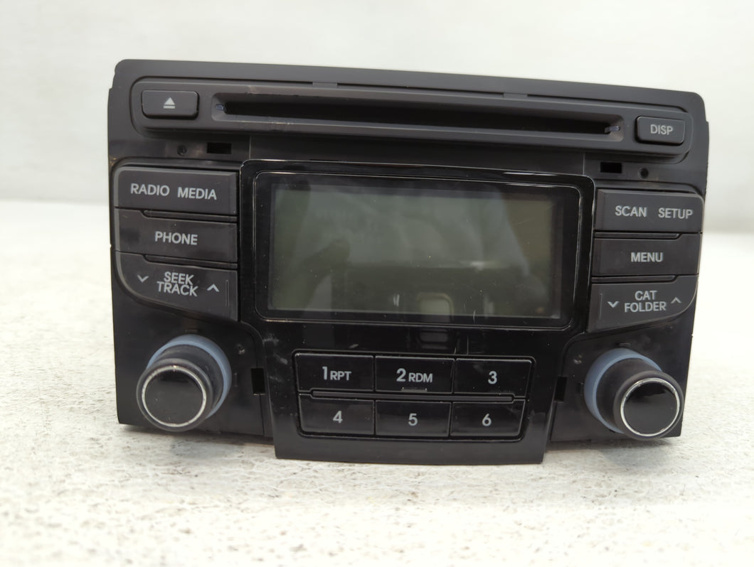 2012-2014 Hyundai Sonata Radio AM FM Cd Player Receiver Replacement P/N:96180-3Q700 Fits Fits 2012 2013 2014 OEM Used Auto Parts