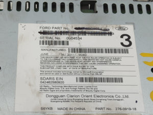 2012 Ford Edge Radio AM FM Cd Player Receiver Replacement P/N:CT4T-19C107-CB Fits OEM Used Auto Parts