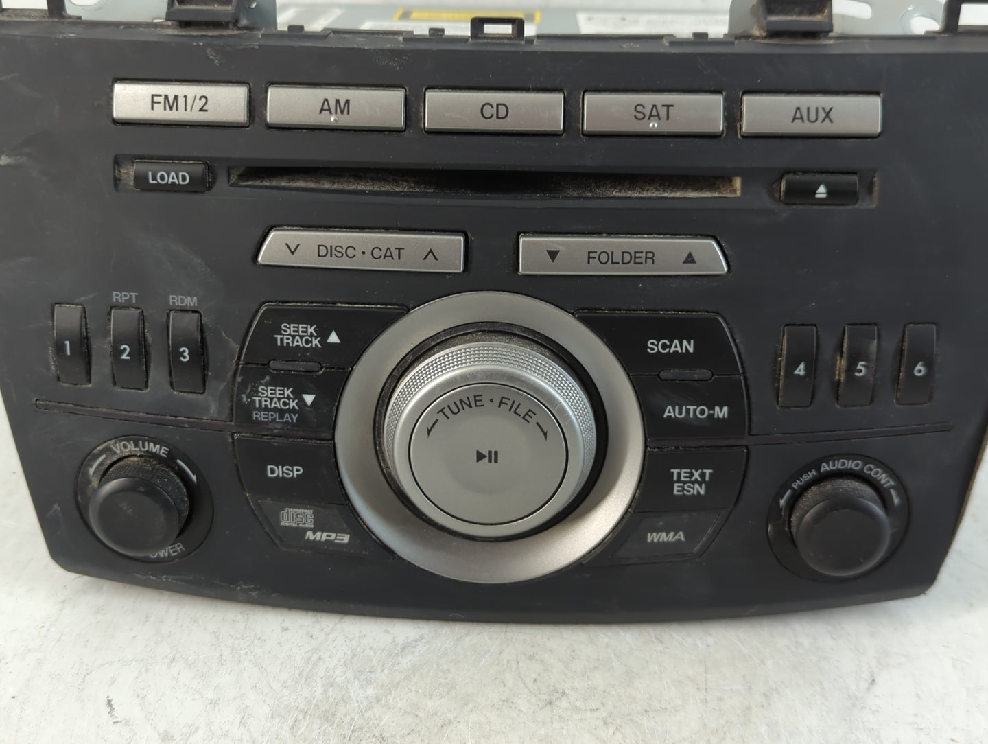 2011 Mazda 3 Radio AM FM Cd Player Receiver Replacement Fits OEM Used Auto Parts - Oemusedautoparts1.com