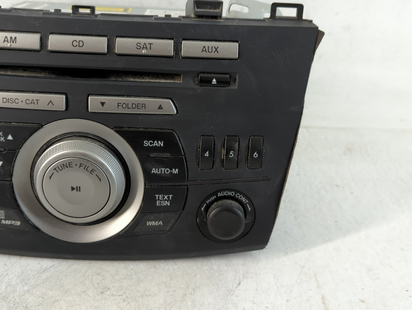 2011 Mazda 3 Radio AM FM Cd Player Receiver Replacement Fits OEM Used Auto Parts - Oemusedautoparts1.com