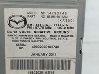 2011 Mazda 3 Radio AM FM Cd Player Receiver Replacement Fits OEM Used Auto Parts - Oemusedautoparts1.com