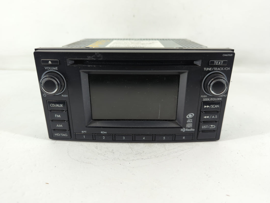 2013-2014 Subaru Xv Radio AM FM Cd Player Receiver Replacement P/N:86201FJ630 Fits Fits 2012 2013 2014 OEM Used Auto Parts