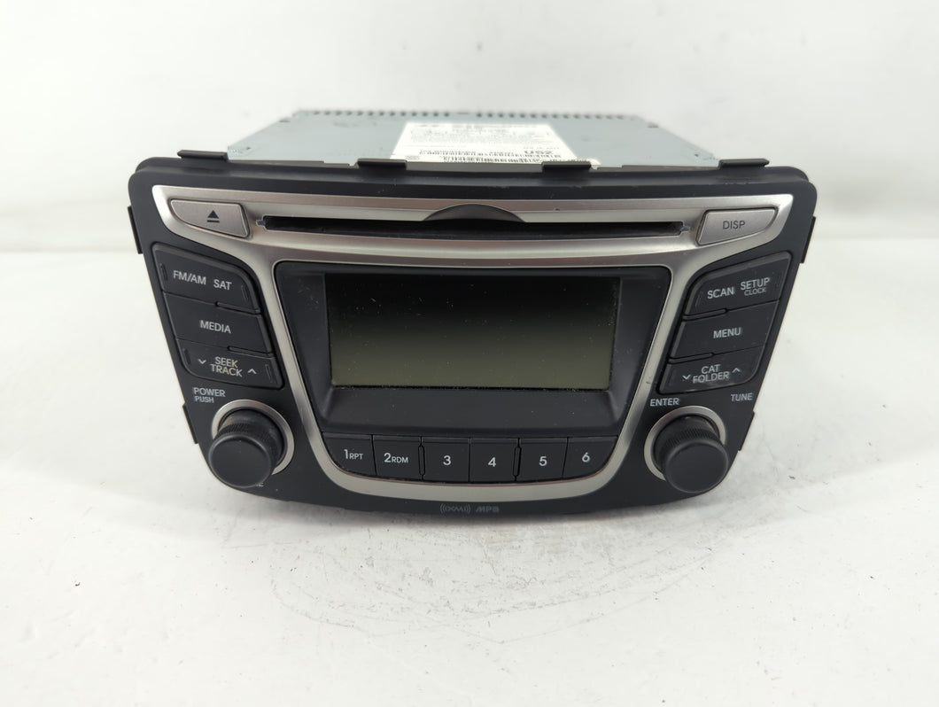 2015-2017 Hyundai Accent Radio AM FM Cd Player Receiver Replacement P/N:96170-1R111RDR Fits Fits 2015 2016 2017 OEM Used Auto Parts