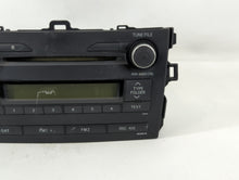 2009 Toyota Corolla Radio AM FM Cd Player Receiver Replacement P/N:86120-02750 Fits OEM Used Auto Parts