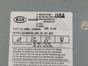 2014-2016 Kia Forte Radio AM FM Cd Player Receiver Replacement P/N:96560-A7705WK Fits Fits 2014 2015 2016 OEM Used Auto Parts