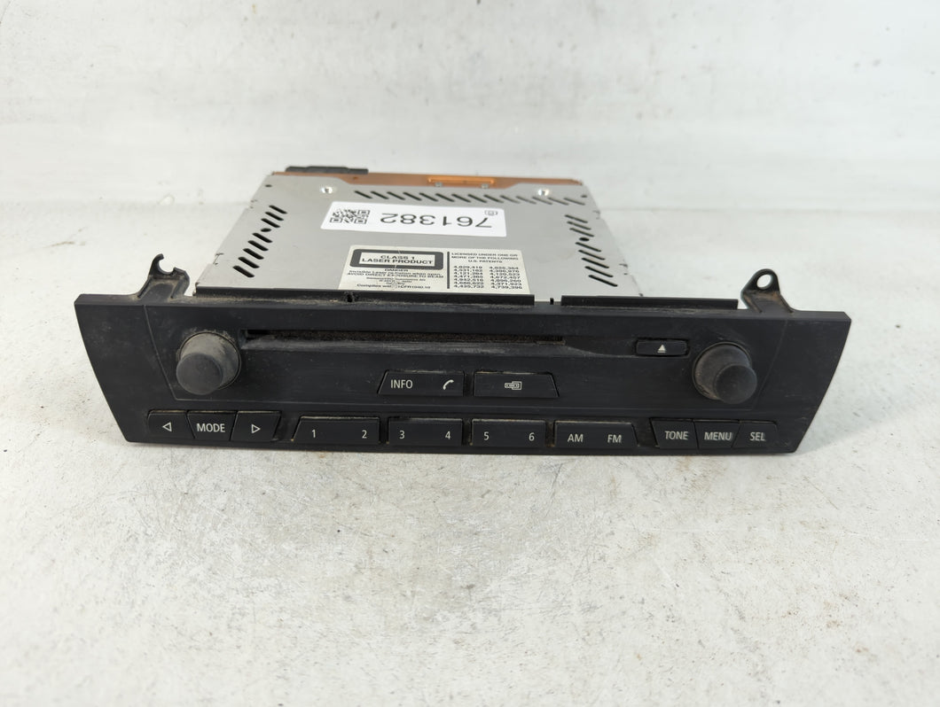 2007-2010 Bmw X3 Radio AM FM Cd Player Receiver Replacement P/N:A2C53245796 132640 10 Fits Fits 2007 2008 2009 2010 OEM Used Auto Parts