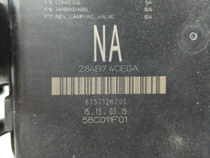 2014-2016 Nissan Rogue Fusebox Fuse Box Panel Relay Module P/N:284B7 4CE0A Fits Fits 2014 2015 2016 OEM Used Auto Parts