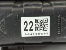 2008-2012 Honda Accord Fusebox Fuse Box Panel Relay Module P/N:T6A-A0102092159 3XE2100F422833 Fits Fits 2008 2009 2010 2011 2012 OEM Used Auto Parts