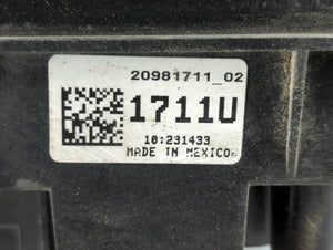 2014-2015 Chevrolet Impala Fusebox Fuse Box Panel Relay Module P/N:20981711-02 Fits Fits 2014 2015 OEM Used Auto Parts