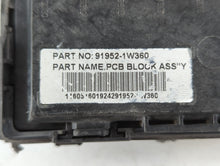 2016-2017 Kia Rio Fusebox Fuse Box Panel Relay Module P/N:91952-1W360 Fits Fits 2016 2017 OEM Used Auto Parts