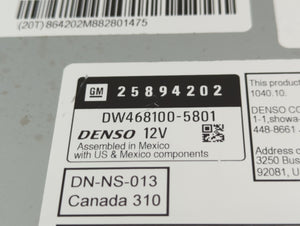 2007-2014 Gmc Yukon Xl 1500 Radio AM FM Cd Player Receiver Replacement P/N:DW468100-5801 25894202 Fits OEM Used Auto Parts
