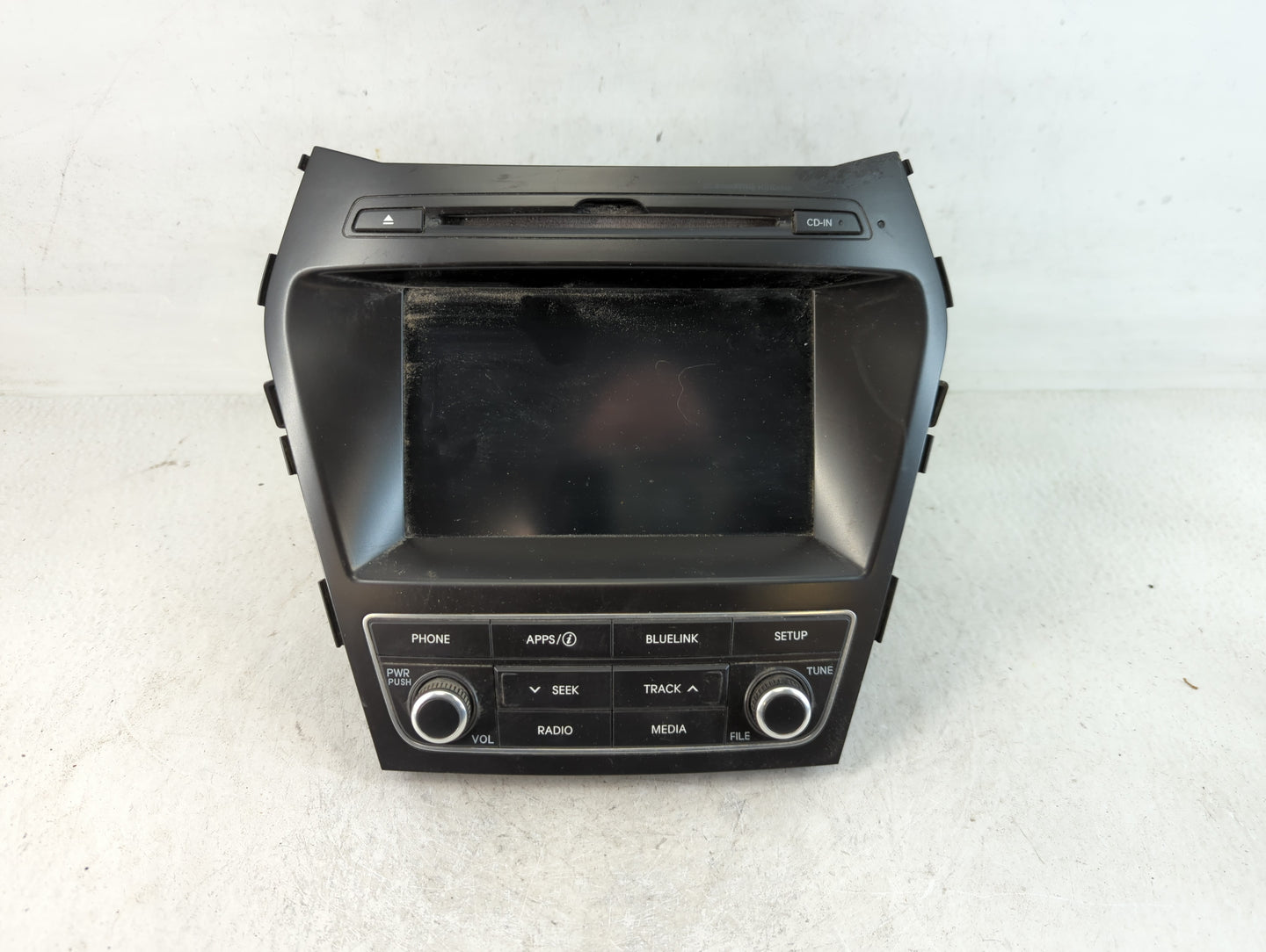 2017-2018 Hyundai Santa Fe Radio AM FM Cd Player Receiver Replacement P/N:96160-B8000NN5 Fits Fits 2017 2018 OEM Used Auto Parts - Oemusedautoparts1.com