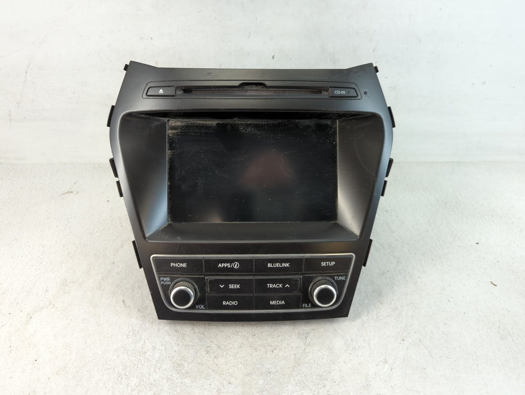 2017-2018 Hyundai Santa Fe Radio AM FM Cd Player Receiver Replacement P/N:96160-B8000NN5 Fits Fits 2017 2018 OEM Used Auto Parts