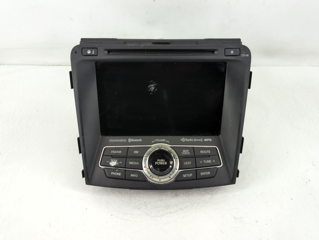 2012 Hyundai Sonata Radio AM FM Cd Player Receiver Replacement P/N:96560-3Q205 Fits OEM Used Auto Parts