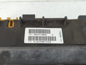 2005-2007 Jeep Liberty Fusebox Fuse Box Panel Relay Module P/N:56047198AD Fits Fits 2005 2006 2007 OEM Used Auto Parts