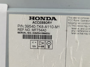 2014-2017 Honda Odyssey Radio AM FM Cd Player Receiver Replacement P/N:39540-TK8-A110-M1 Fits Fits 2014 2015 2016 2017 OEM Used Auto Parts