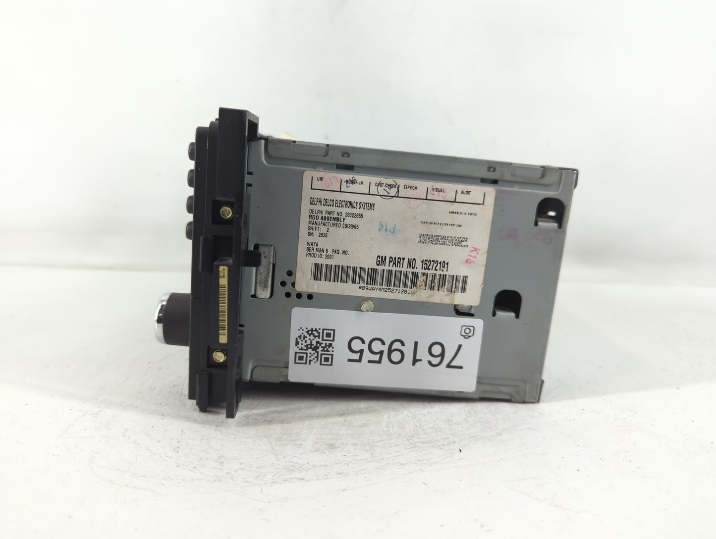 2006-2010 Chevrolet Cobalt Radio AM FM Cd Player Receiver Replacement P/N:28022655 15272191 Fits OEM Used Auto Parts - Oemusedautoparts1.com