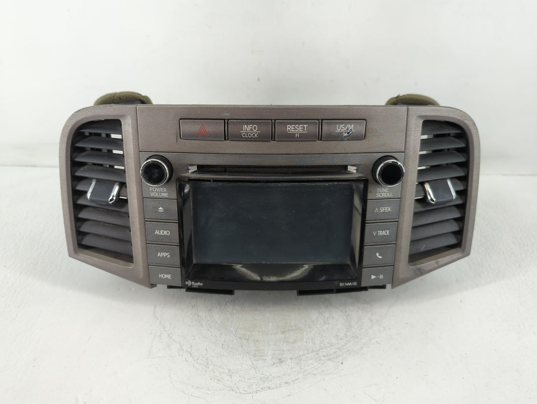 2015-2016 Toyota Venza Radio AM FM Cd Player Receiver Replacement P/N:86140-0T130 Fits Fits 2015 2016 OEM Used Auto Parts