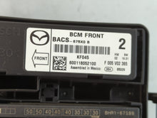 2014-2016 Mazda 3 Fusebox Fuse Box Panel Relay Module P/N:BACS-675X0 B F 005 V02 365, KF045 Fits Fits 2014 2015 2016 OEM Used Auto Parts