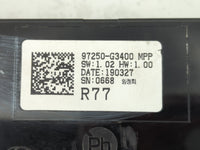 2019 Hyundai Elantra Gt Climate Control Module Temperature AC/Heater Replacement P/N:97250-G3400 Fits Fits 2020 OEM Used Auto Parts - Oemusedautoparts1.com