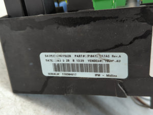 2003 Dodge Grand Caravan Fusebox Fuse Box Panel Relay Module P/N:118304617 Fits Fits 2004 2005 OEM Used Auto Parts